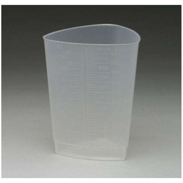 Container Graduated Plastic 1000mL Translucent Ea, 200 EA/CA